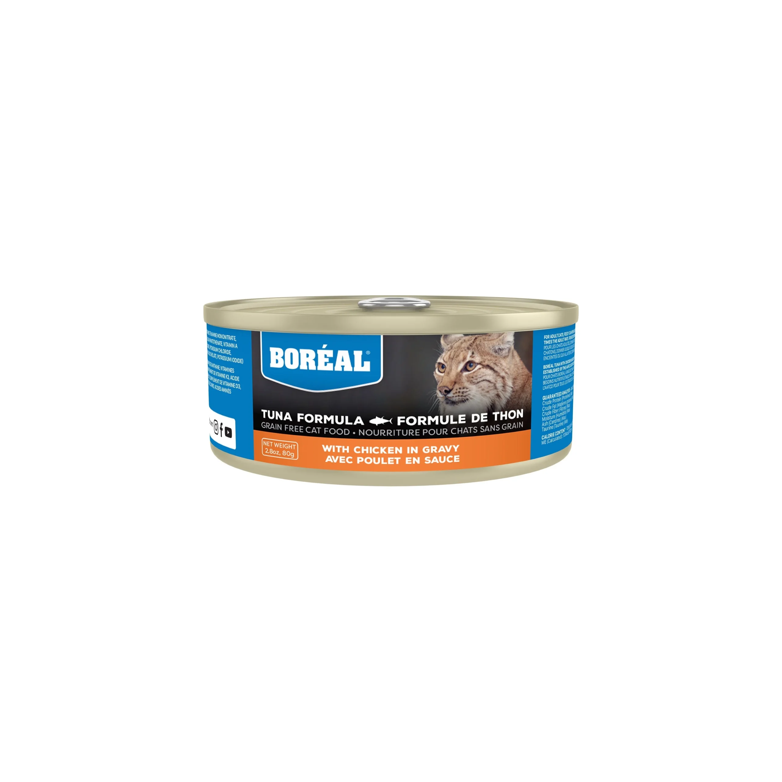 Boréal - Conserve pour Chats au Thon Rouge & Poulet Sans Grains